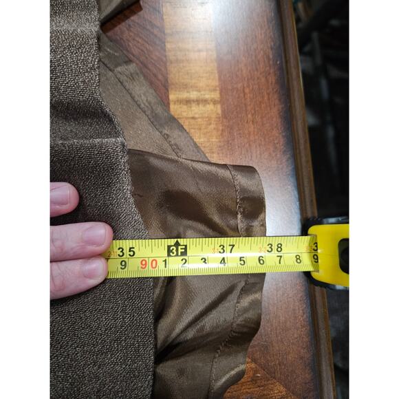 Vintage Talbots 100% Wool Midi Skirt Brown Size 10 Preppy Academia - Picture 12 of 12